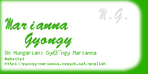 marianna gyongy business card
